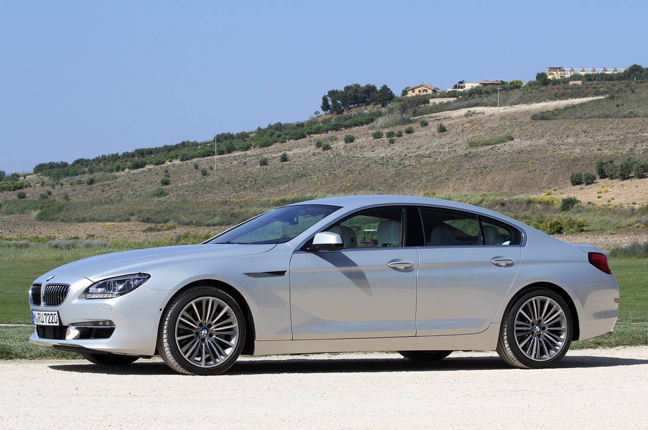 2013 BMW 6 Series Gran Coupe front 3/4 view