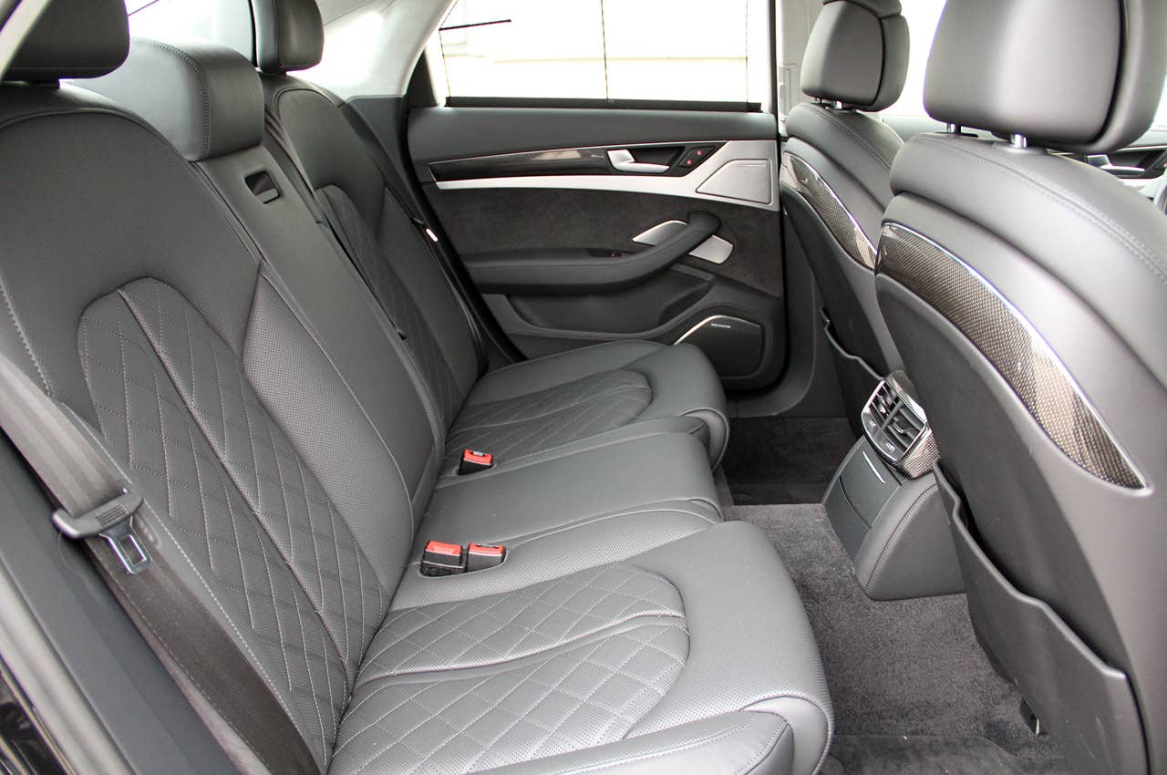 2013 Audi S8 rear seats