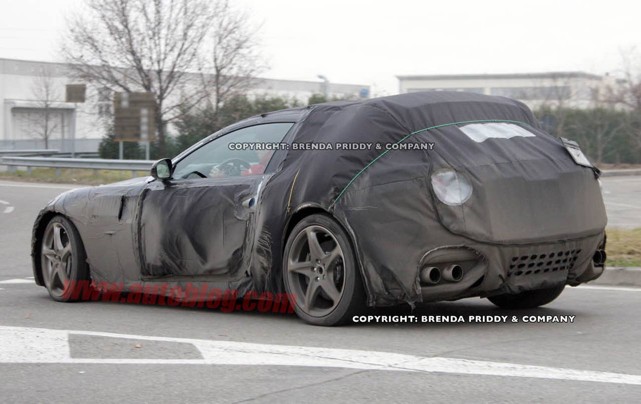 Ferrari 612 Scaglietti spy shots