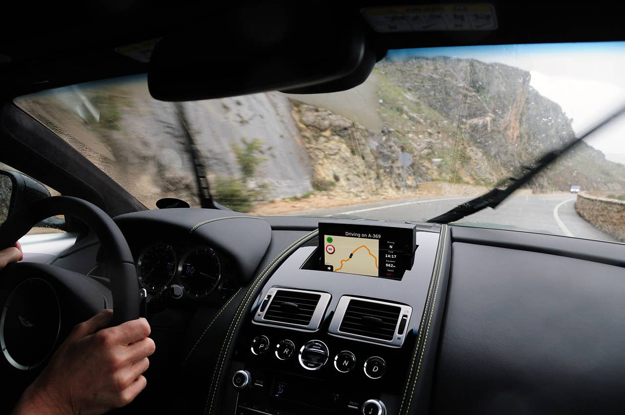 2012 Aston Martin Virage driving