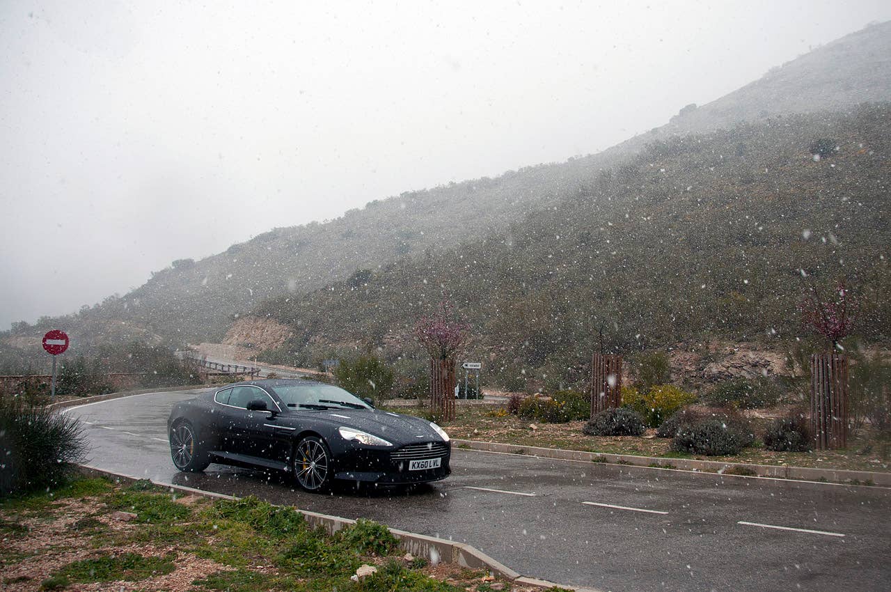 2012 Aston Martin Virage driving