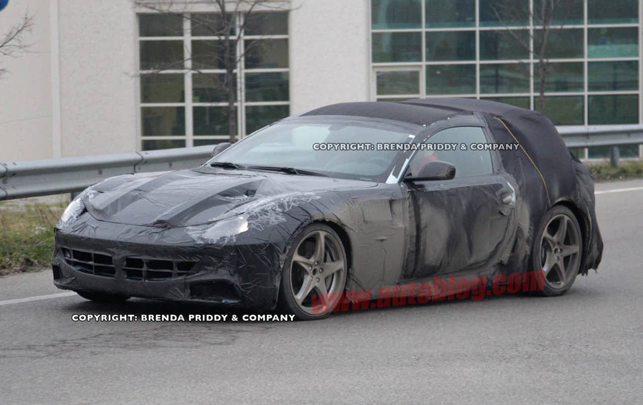 Ferrari 612 Scaglietti spy shots