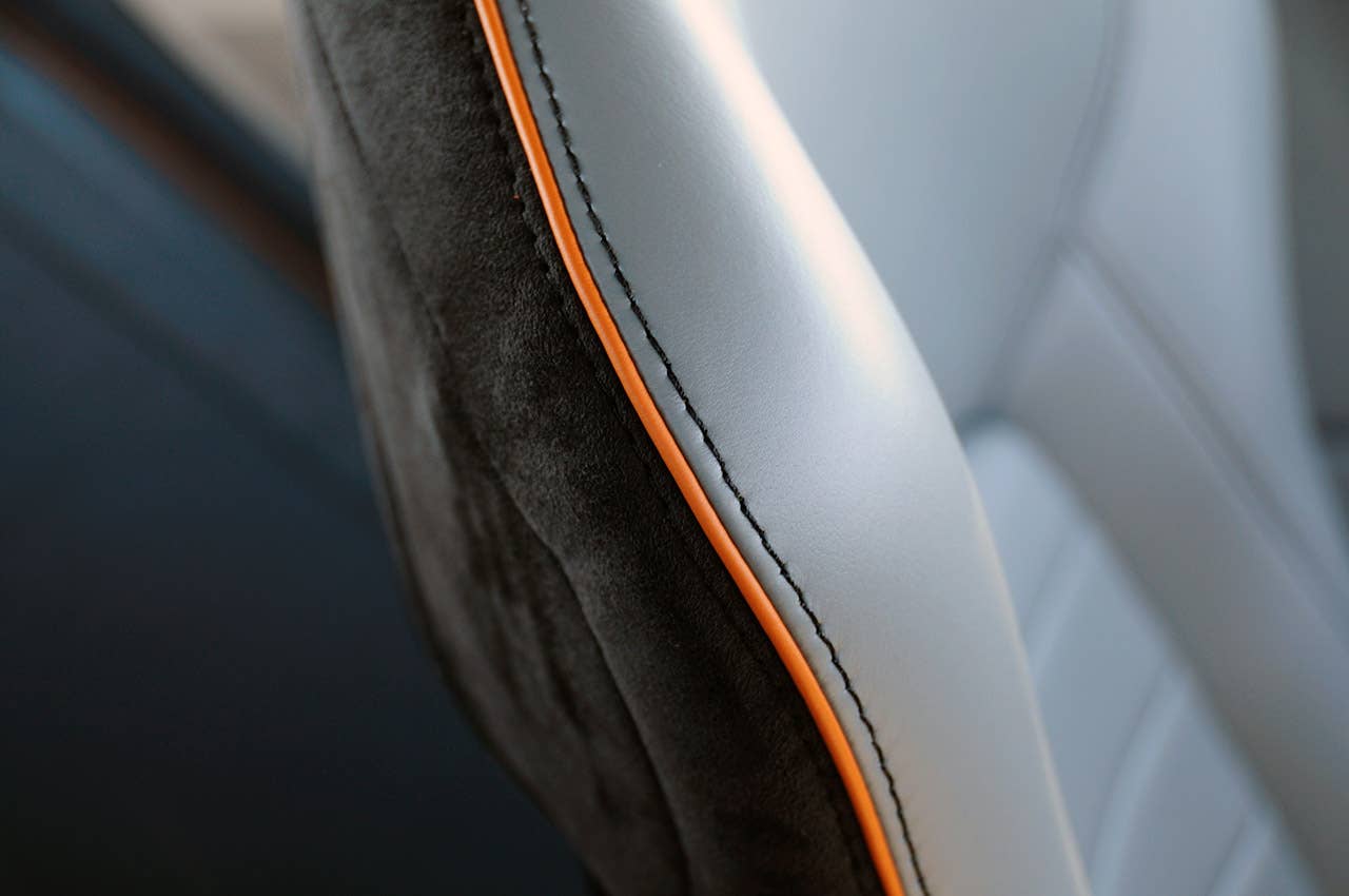 2012 Aston Martin Virage seat detail