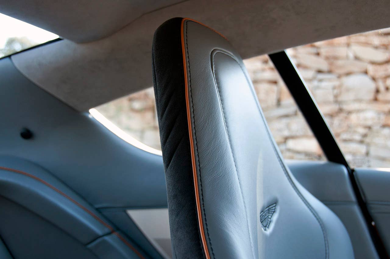 2012 Aston Martin Virage seat detail