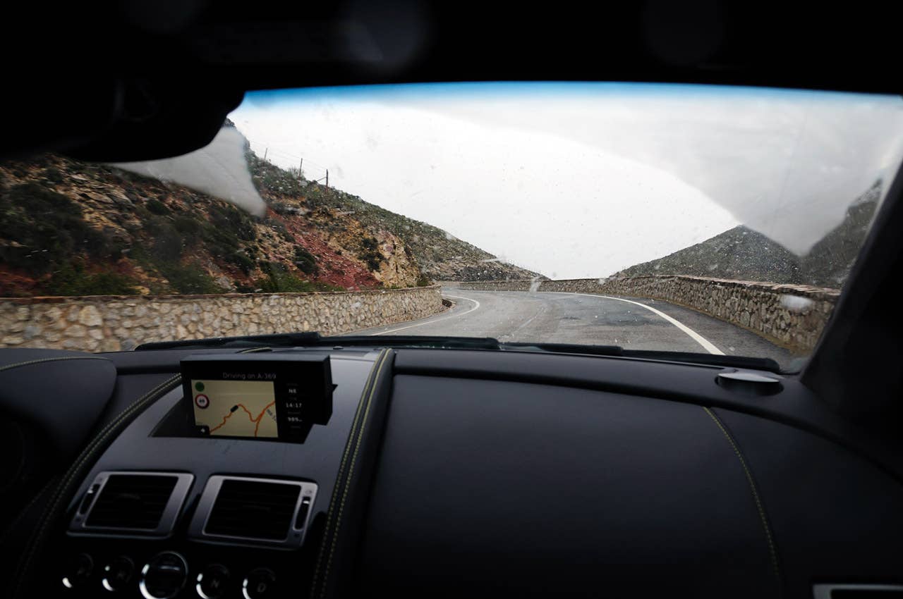 2012 Aston Martin Virage driving