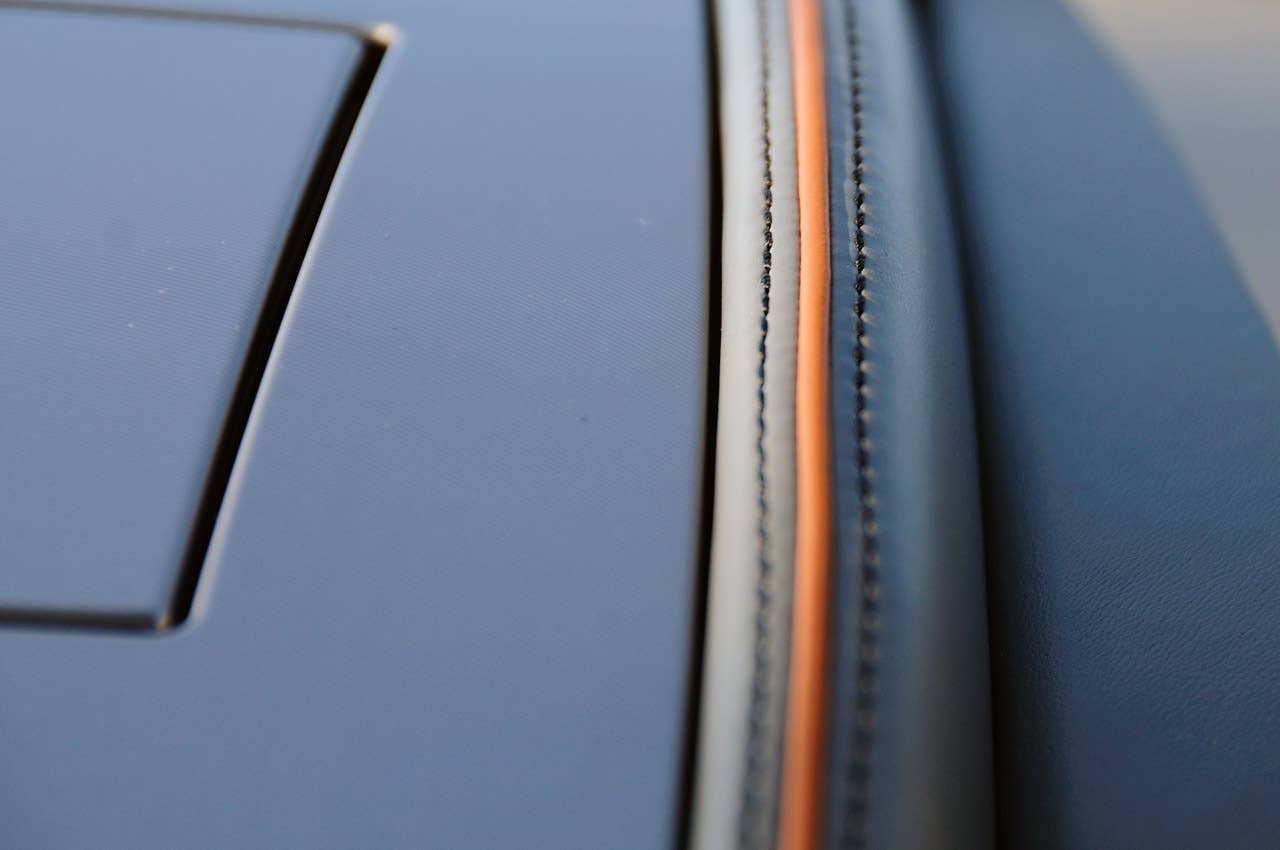 2012 Aston Martin Virage dash stitching