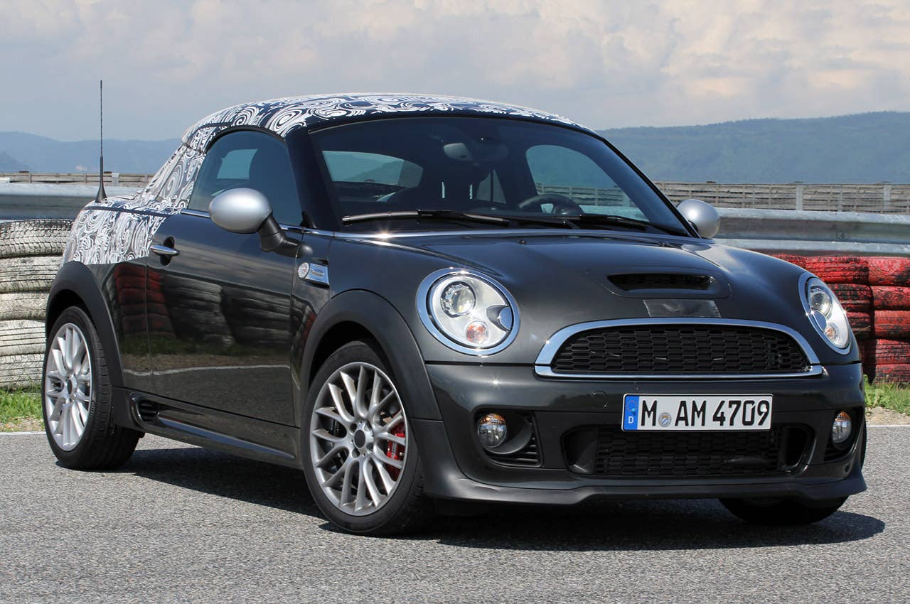 2012 Mini John Cooper Works Coupe Prototype front 3/4 view