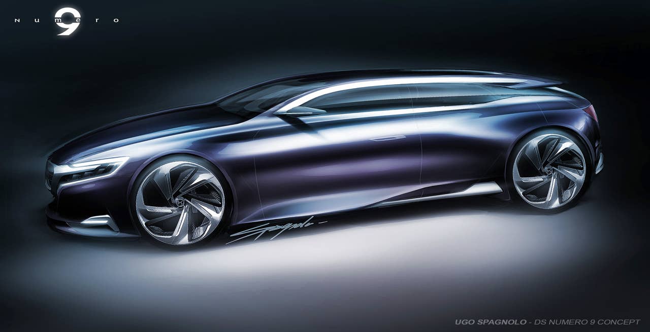 Citroen Nemero 9 Concept sketches