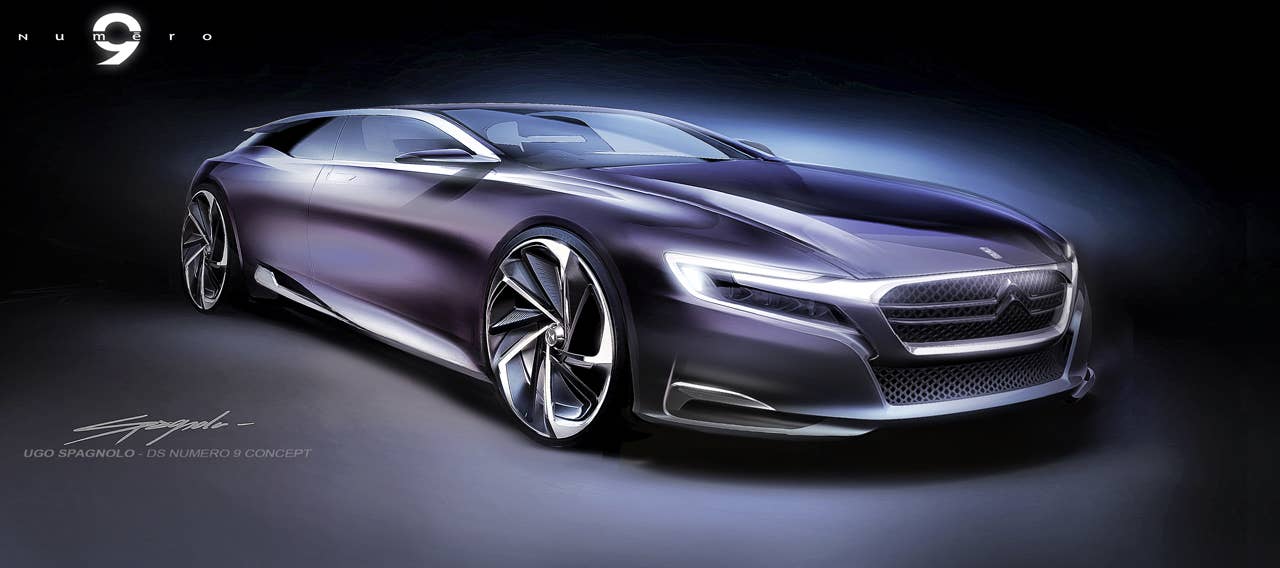 Citroen Nemero 9 Concept sketches