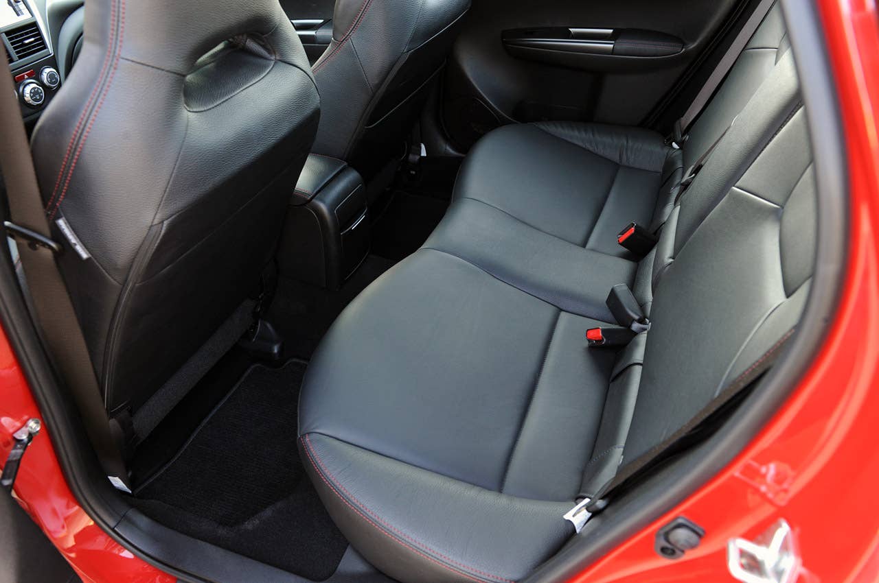 2011 Subaru Impreza WRX STI rear seats