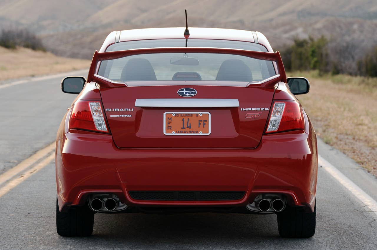 2011 Subaru Impreza WRX STI rear view
