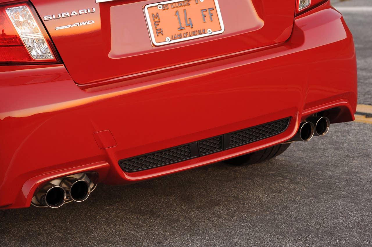 2011 Subaru Impreza WRX STI rear fascia