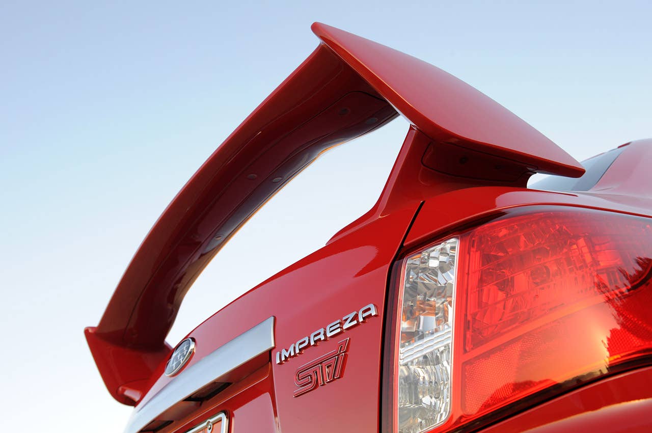 2011 Subaru Impreza WRX STI rear wing