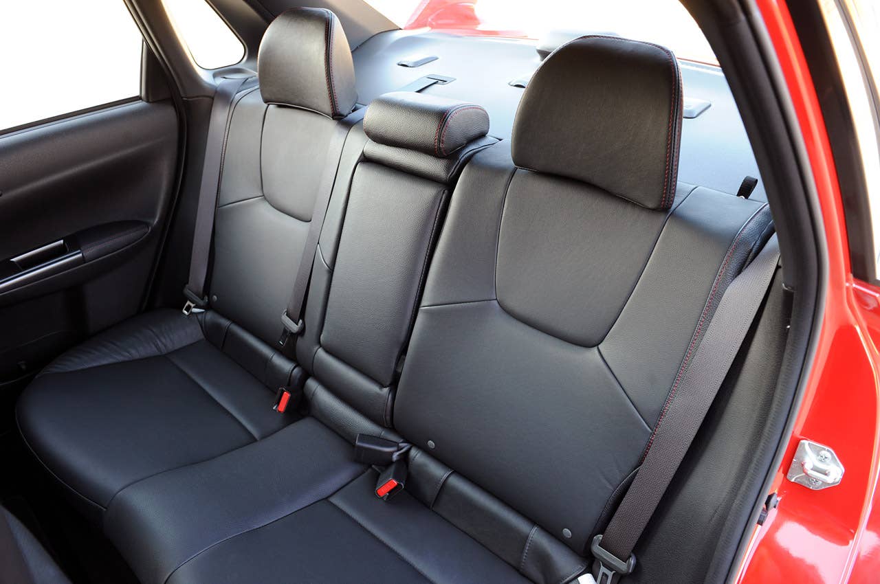 2011 Subaru Impreza WRX STI rear seats