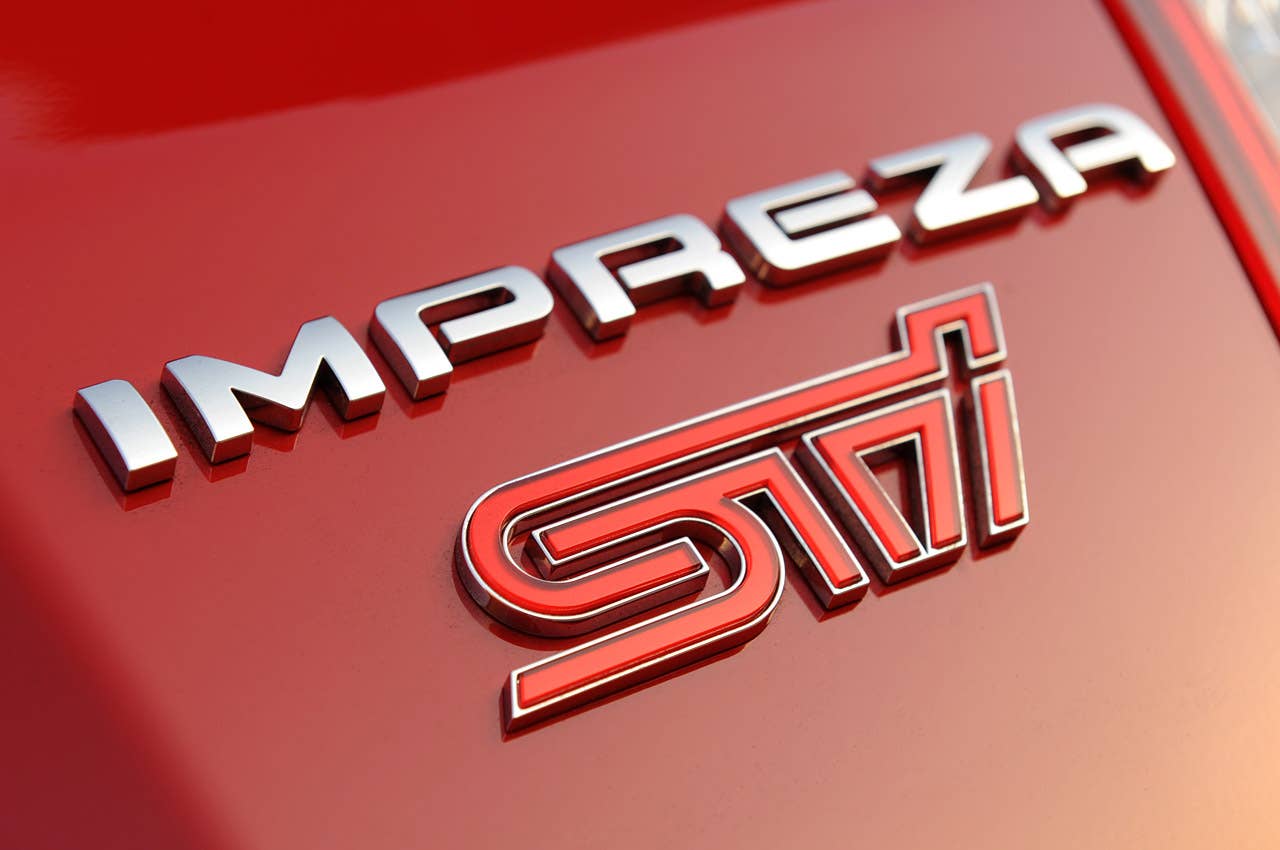2011 Subaru Impreza WRX STI badge