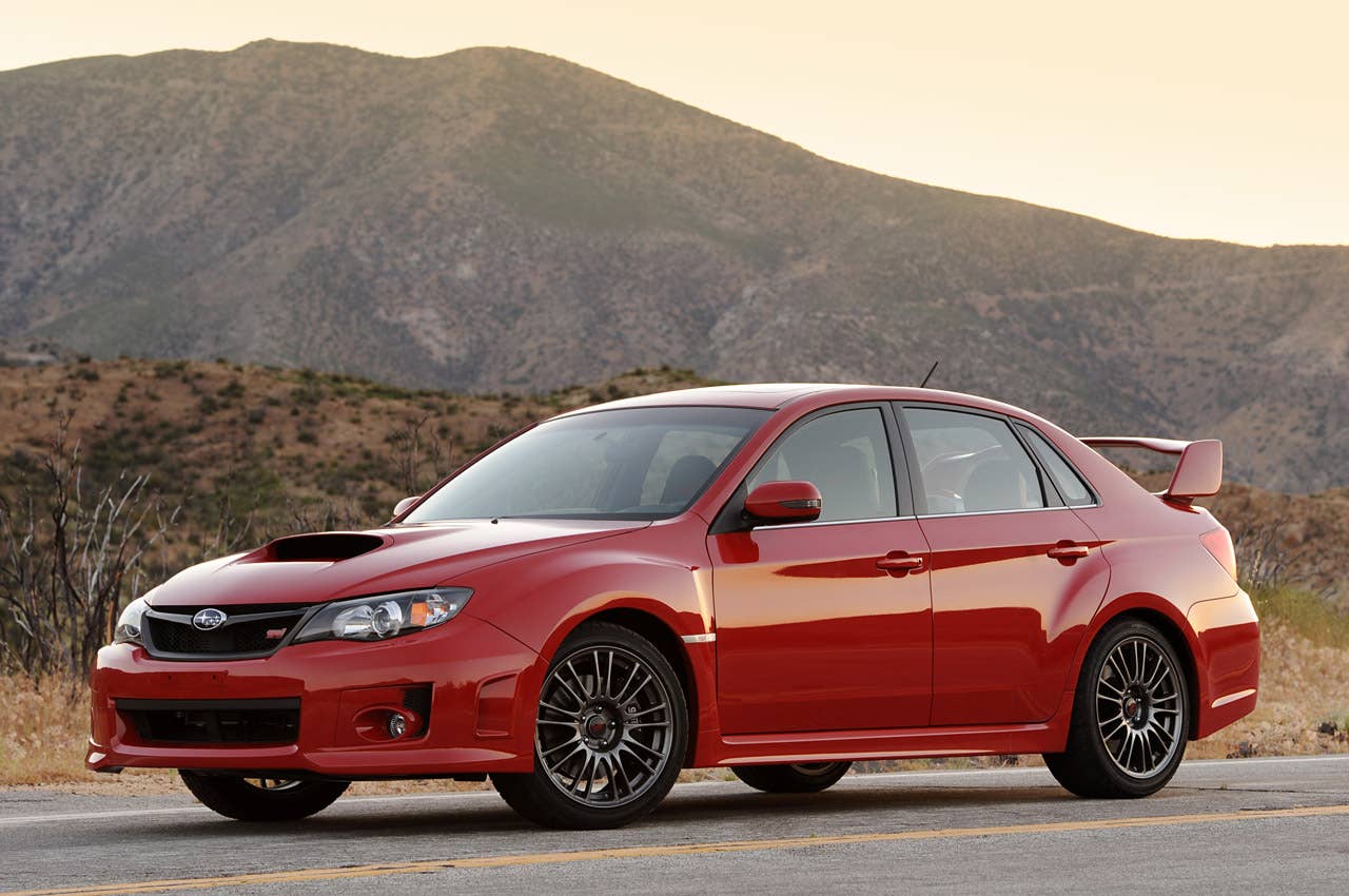 2011 Subaru Impreza WRX STI front 3/4 view