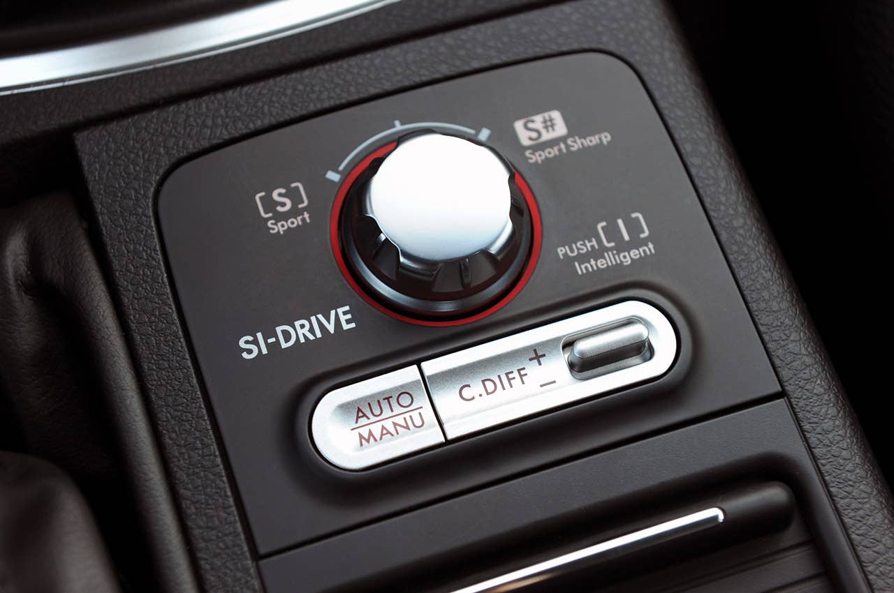 2011 Subaru Impreza WRX STI adjustable differential controls