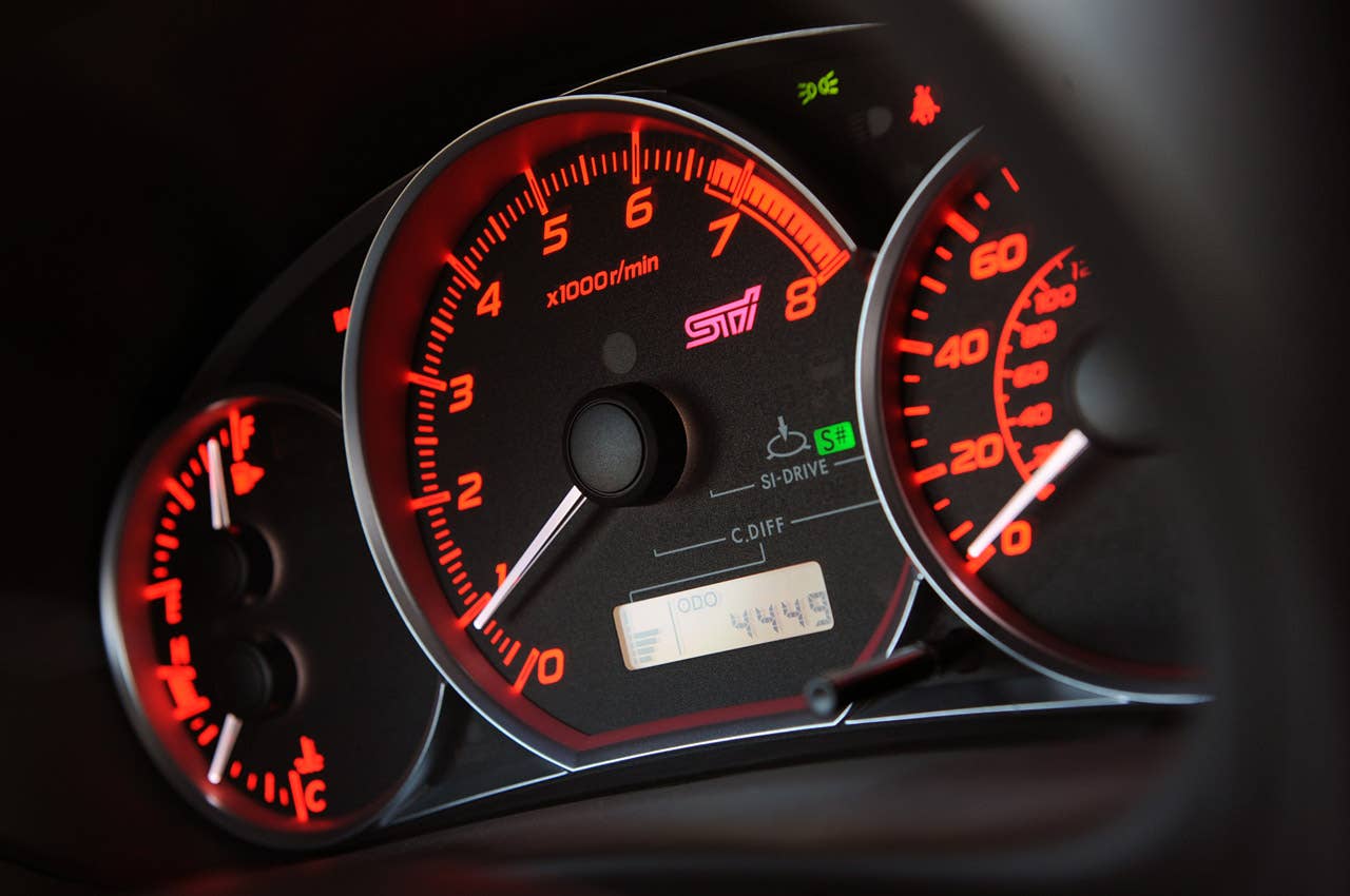 2011 Subaru Impreza WRX STI gauges