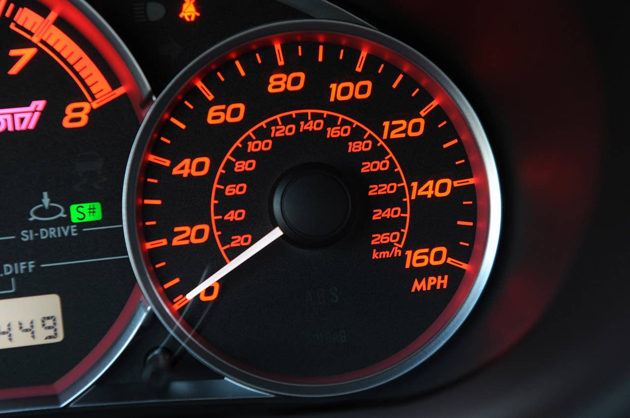 2011 Subaru Impreza WRX STI speedometer