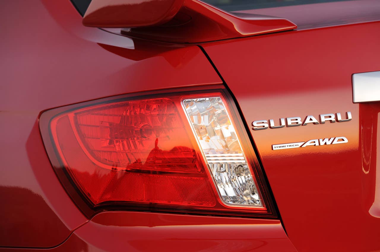 2011 Subaru Impreza WRX STI taillight
