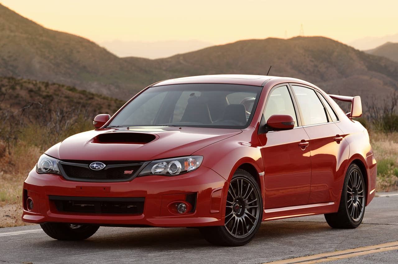 2011 Subaru Impreza WRX STI front 3/4 view