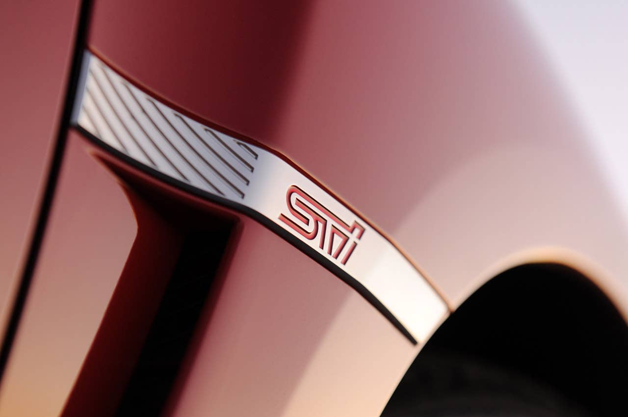 2011 Subaru Impreza WRX STI badge