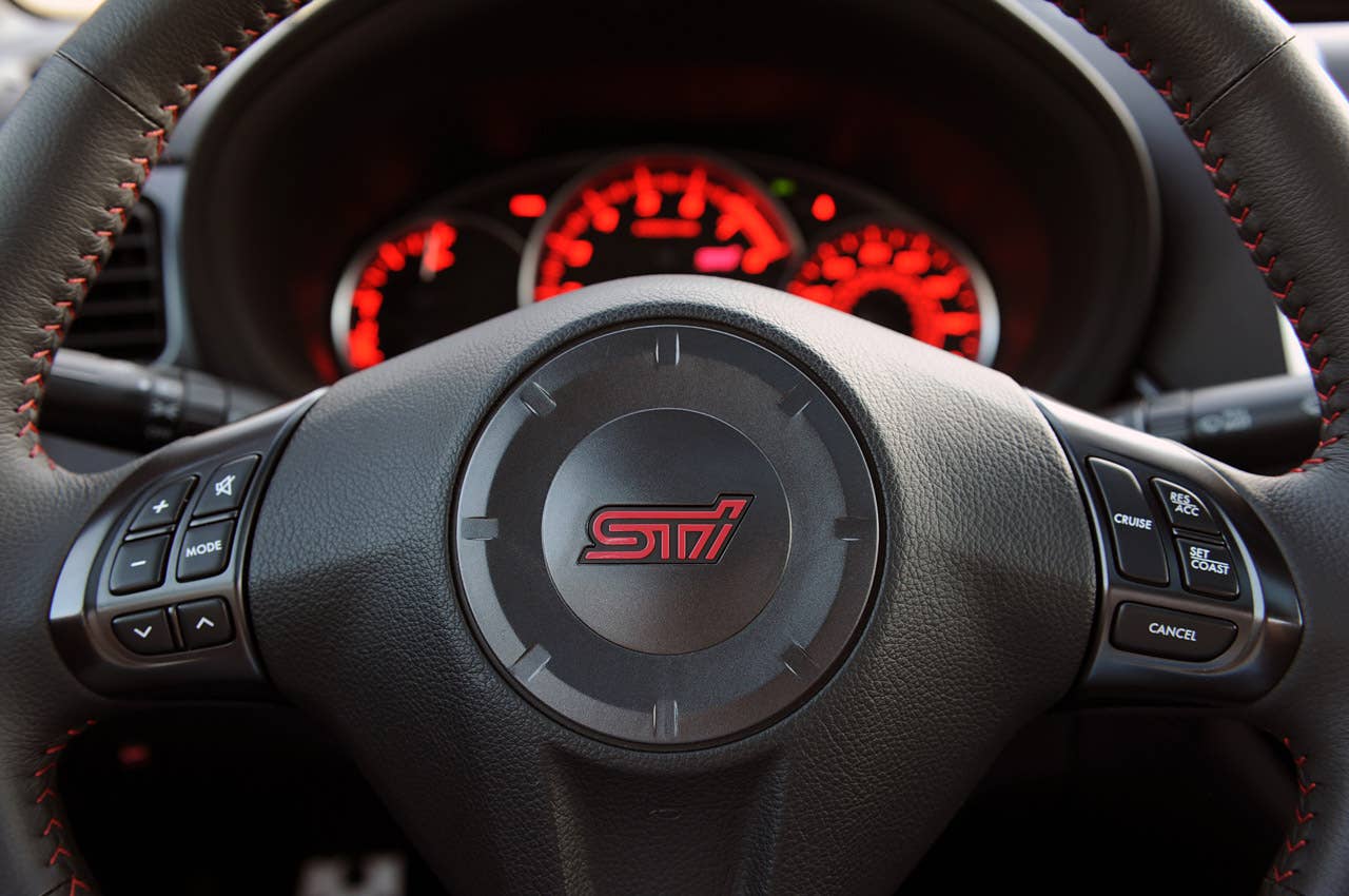 2011 Subaru Impreza WRX STI steering wheel