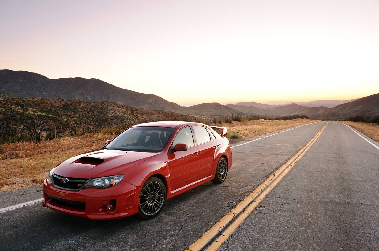 2011 Subaru Impreza WRX STI front 3/4 view