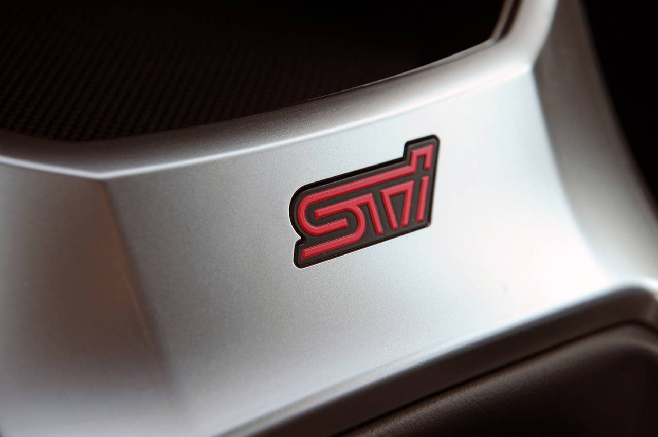 2011 Subaru Impreza WRX STI badge