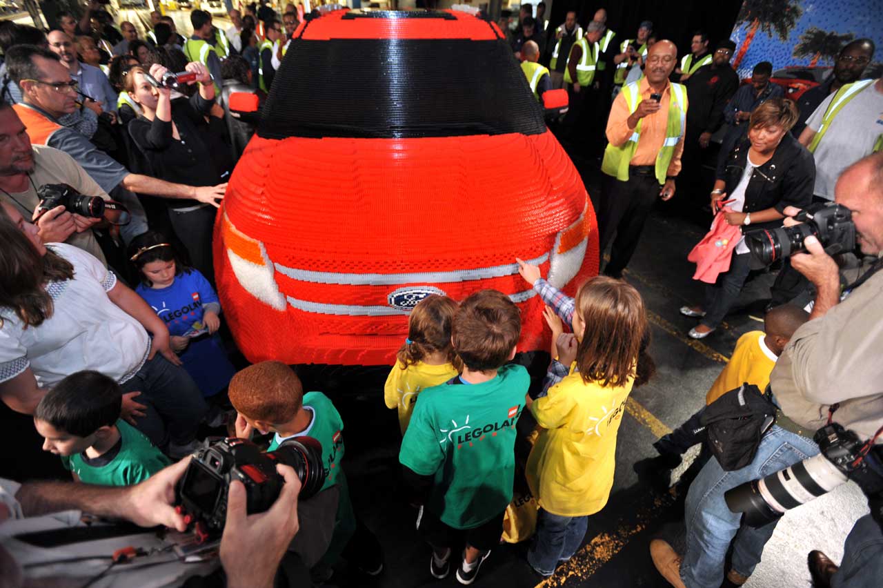 Lego Ford Explorer in the crowds at Legoland