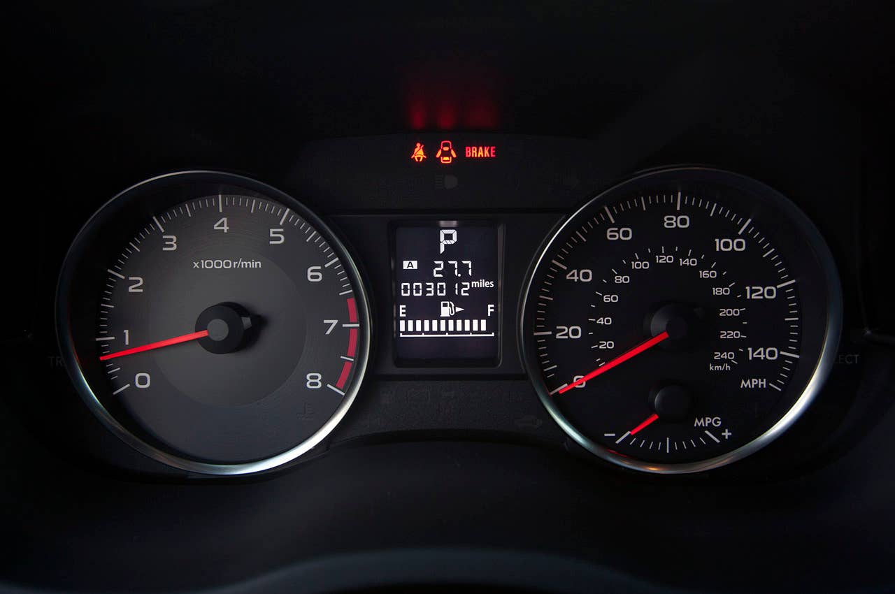 2013 Subaru XV Crosstrek gauges