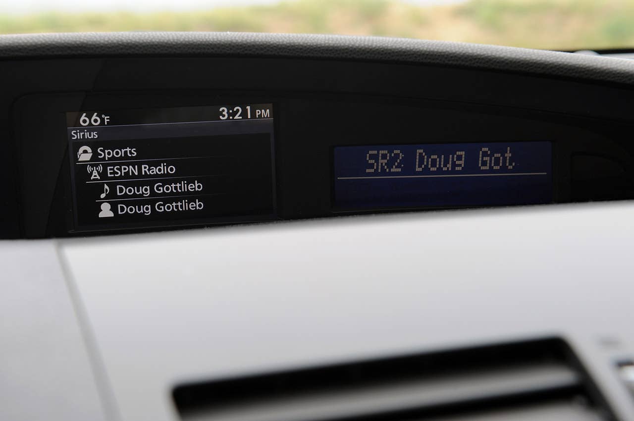 2012 Mazda3 Skyactiv audio system display
