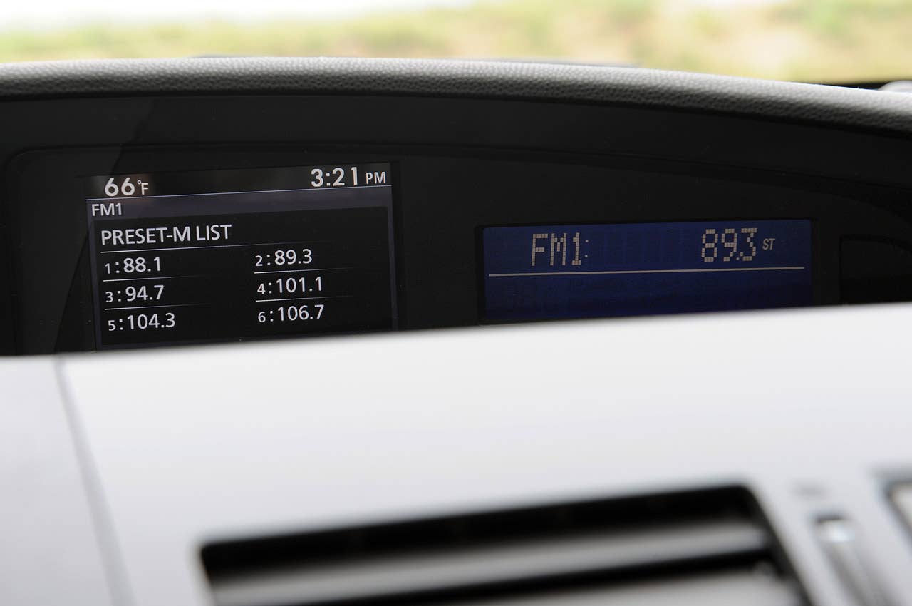 2012 Mazda3 Skyactiv audio system display