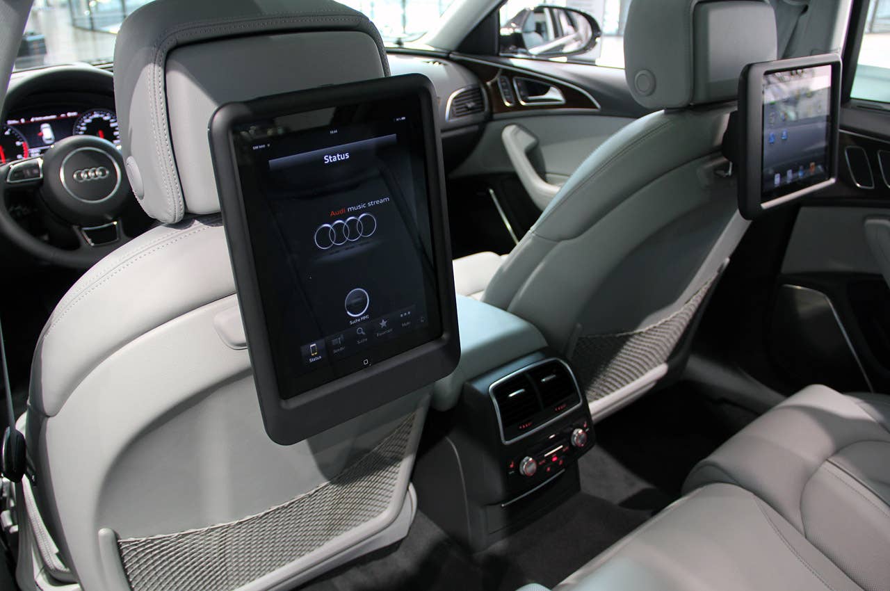 2012 Audi A6 Allroad Quattro rear seat television screens