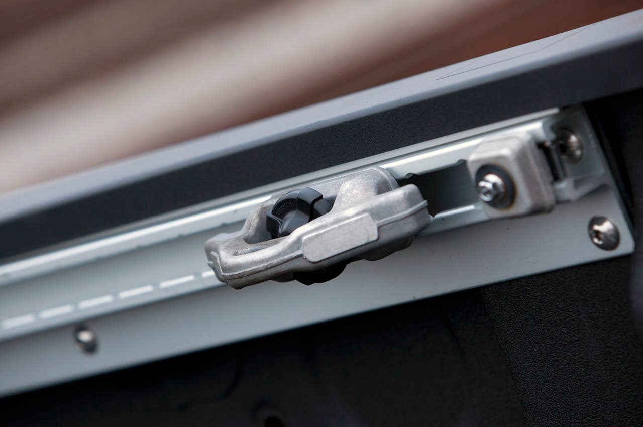 2012 Nissan Titan tie-down system