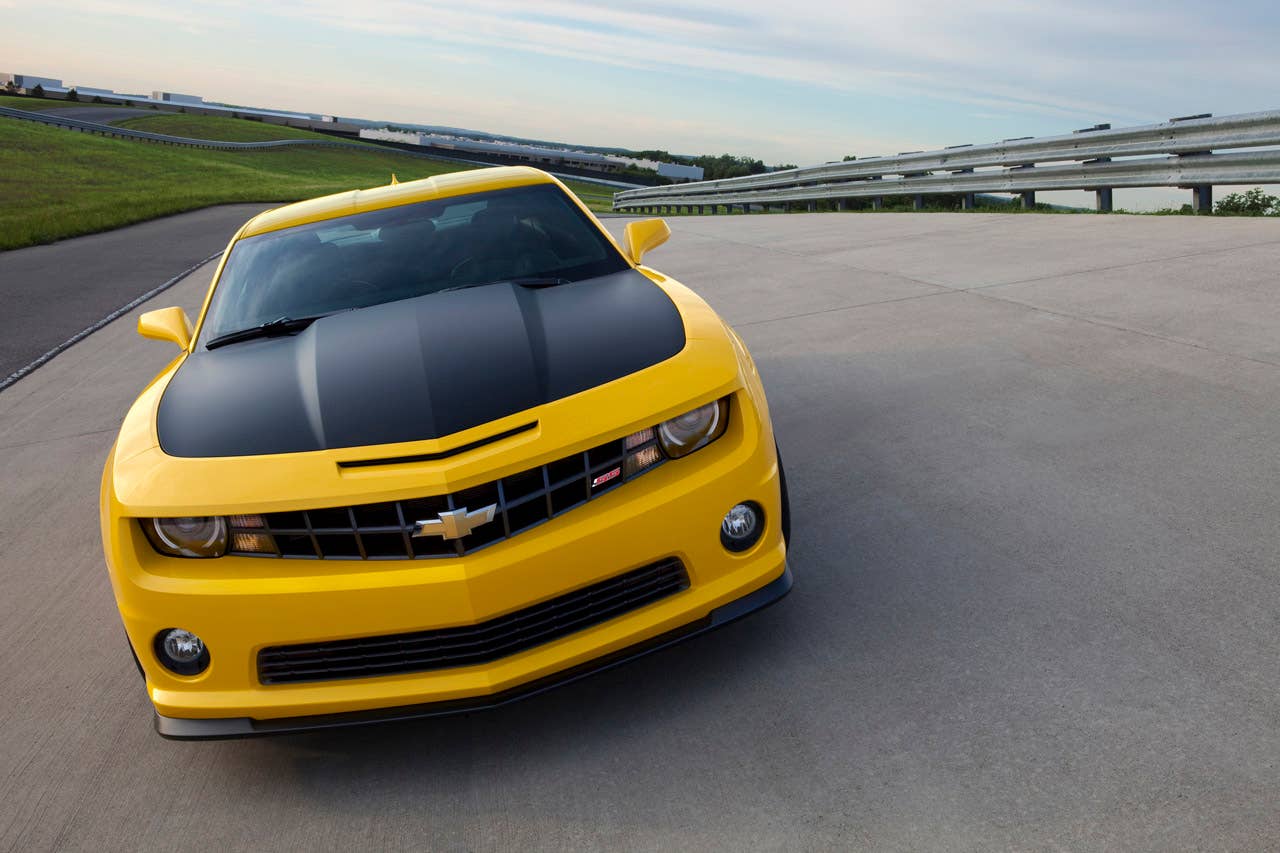 For 2013, Camaro is available with the 1LE performance package, inspired by road racing. Offered on SS coupes with manual transmissions, the 1LE package features unique gearing, suspension tuning, and tires, the Camaro 1LE is capable of more than 1 g of lateral acceleration, and lapping the Virginia International Raceway's Grand Course in under three minutes.
