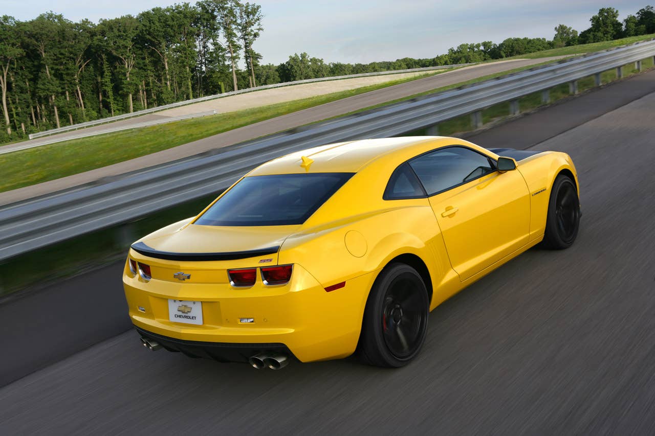 For 2013, Camaro is available with the 1LE performance package, inspired by road racing. Offered on SS coupes with manual transmissions, the 1LE package features unique gearing, suspension tuning, and tires, the Camaro 1LE is capable of more than 1 g of lateral acceleration, and lapping the Virginia International Raceway's Grand Course in under three minutes.