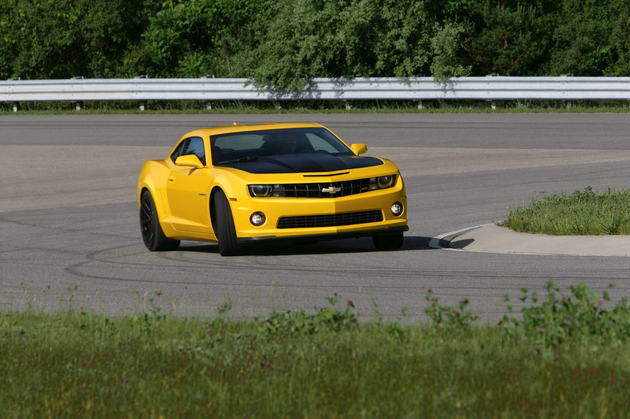 For 2013, Camaro is available with the 1LE performance package, inspired by road racing. Offered on SS coupes with manual transmissions, the 1LE package features unique gearing, suspension tuning, and tires, the Camaro 1LE is capable of more than 1 g of lateral acceleration, and lapping the Virginia International Raceway's Grand Course in under three minutes.