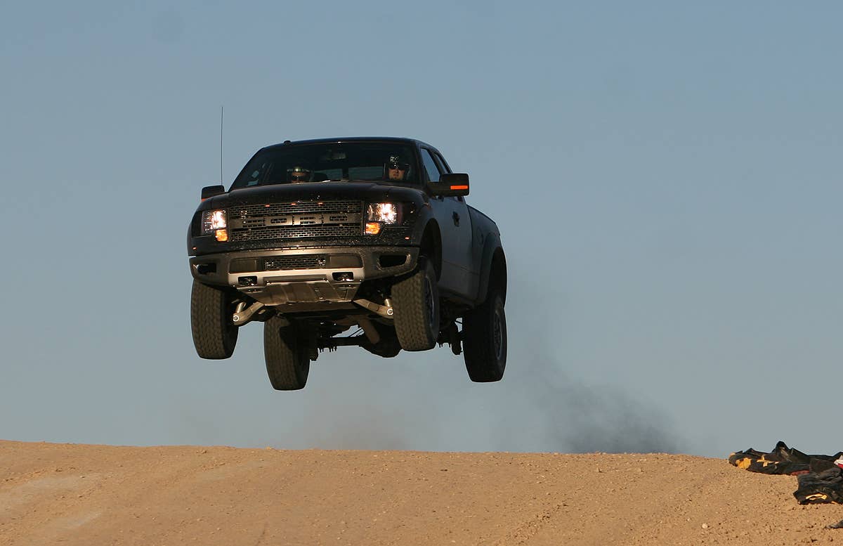 Vaughn Gittin Jr. in the Ford F150 SVT Raptor