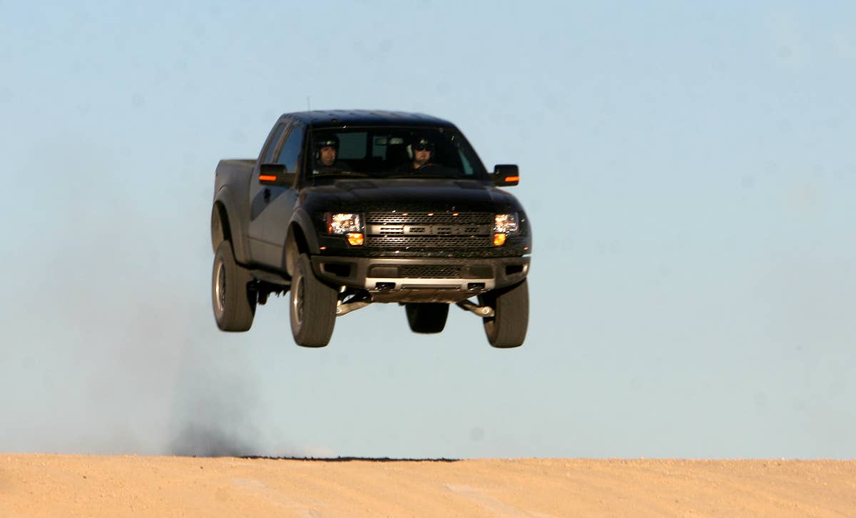 Vaughn Gittin Jr. in the Ford F150 SVT Raptor