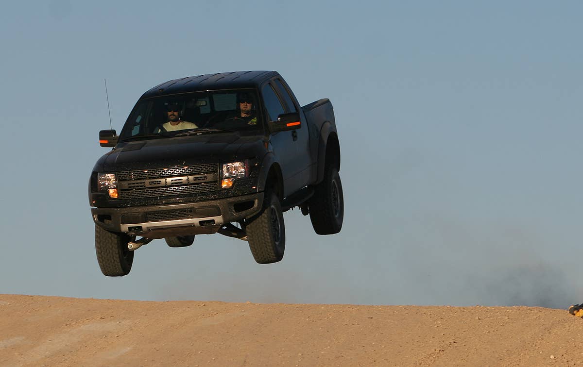 Vaughn Gittin Jr. in the Ford F150 SVT Raptor