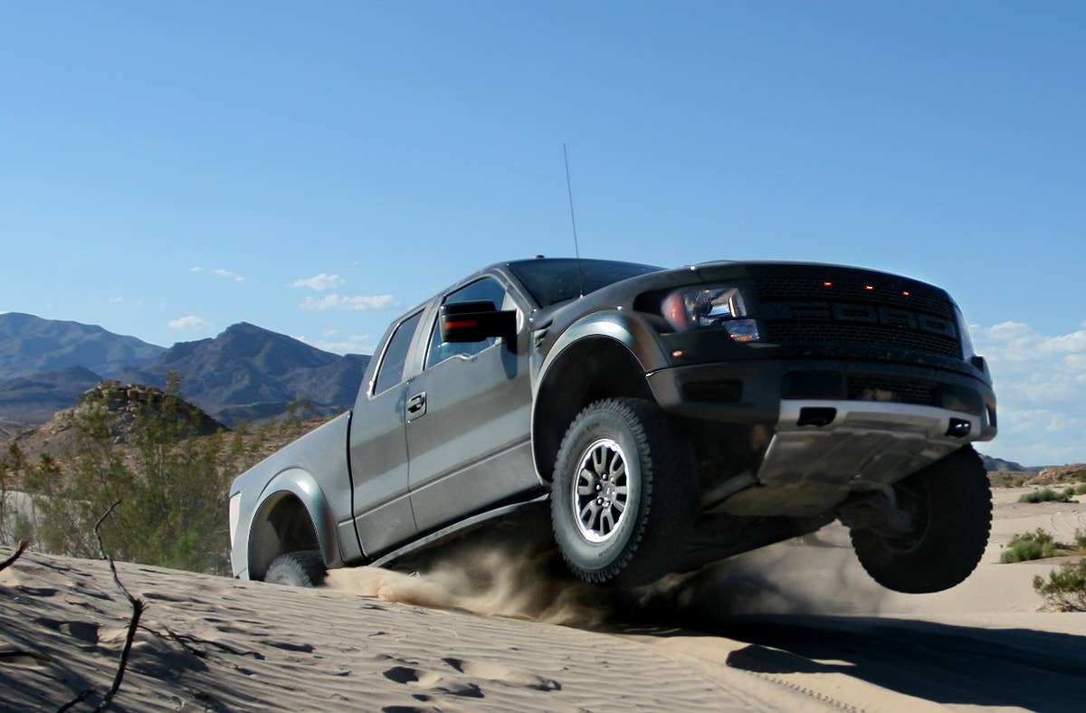 Vaughn Gittin Jr. in the Ford F150 SVT Raptor