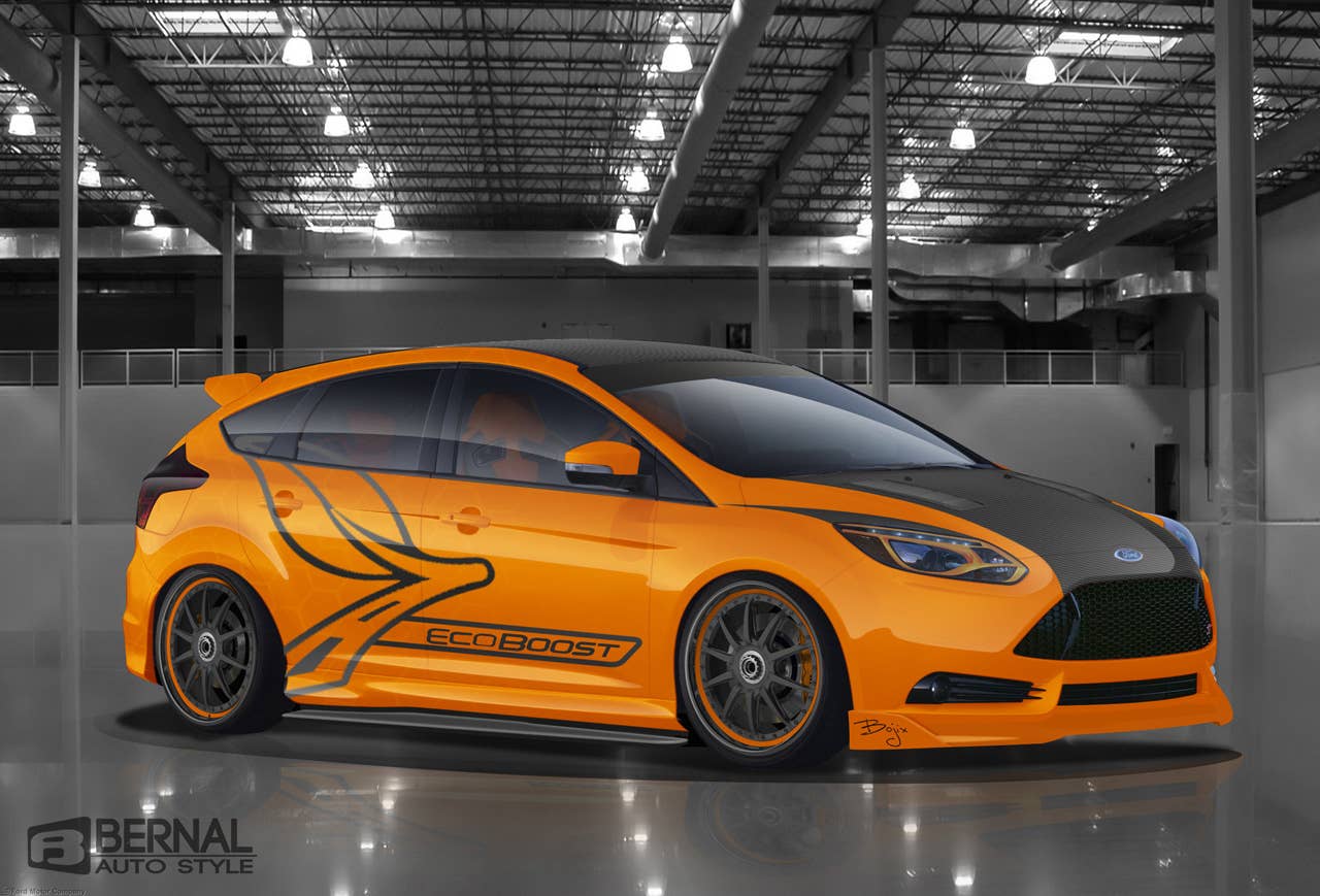 Why it's cool: Brings European design cues to American soil, Bojix Design delivers a sleek, chic, tasteful and impactful look with their new Focus ST interpretation. Iconic orange paint, expressive body kit bits, big brakes and coil-overs add grip to the go. A celebration of full-throttle design, this unique build will turn heads of Focus fanatics everywhere. (10/15/12)