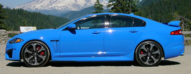 2013 Jaguar XFR-S side view