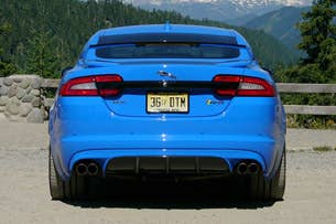 2013 Jaguar XFR-S rear view