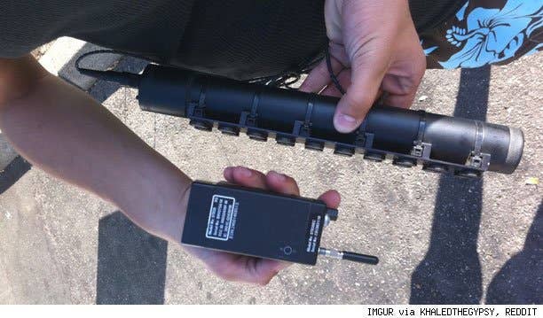 Last year, 20-year-old college student Yasir Afififound this GPS tracking device underneath his car during a routine oil change. The device was affixed by magnet "near the exhaust but further in," according to Afifi's friend who turned to the online community Reddit to identify the device.  According to Afifi, FBI agents approached him to retrieve the device days after its discovery. Despite being a U.S. citizen, he was apparently under suspicion due to his frequent travels to Egypt and the Middle East, and for being the son of a Muslim community leader.