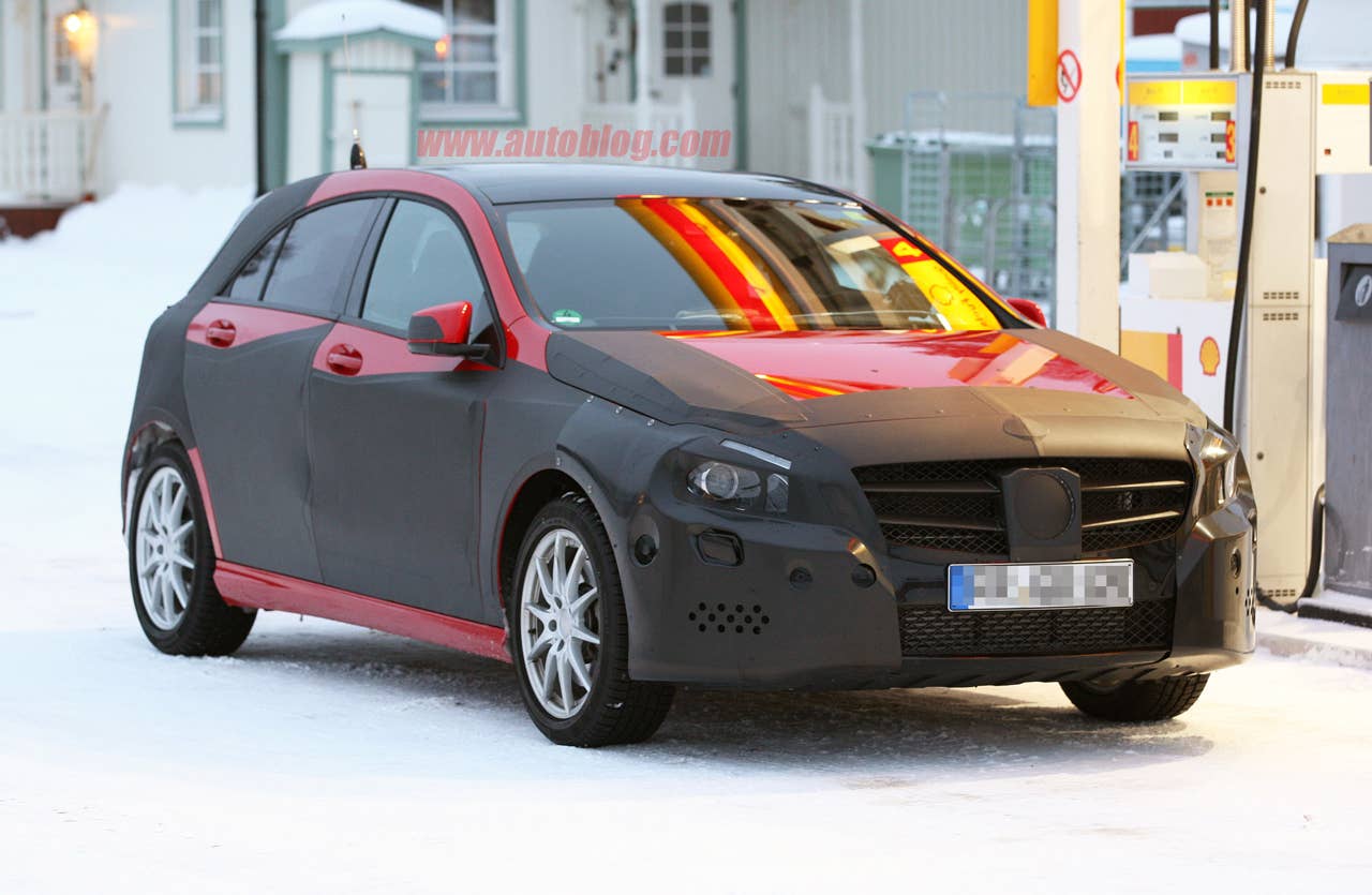 Mercedes-Benz A-Class spy shots front 3/4