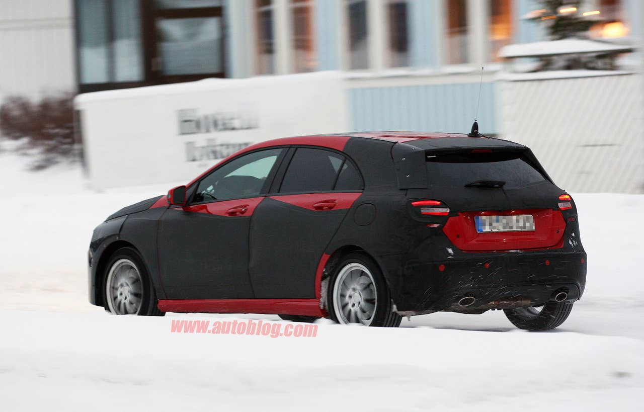 Mercedes-Benz A-Class spy shots rear 3/4