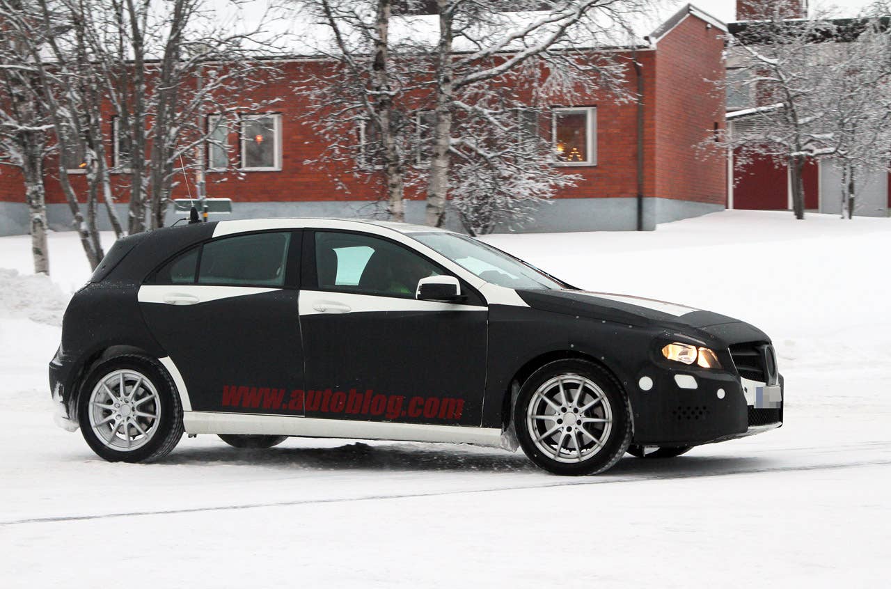 Mercedes-Benz A-Class spy shots side
