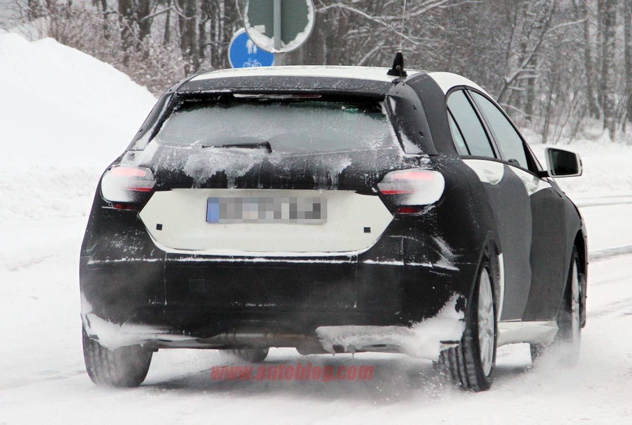 Mercedes-Benz A-Class spy shots rear 3/4